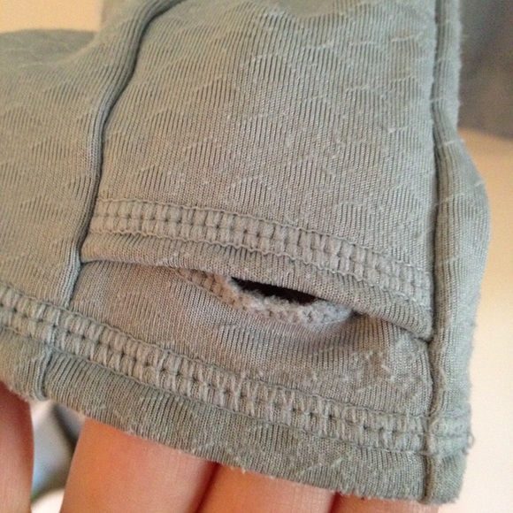 Athleta Gray and White Long Sleeve Athletic Top - Picture 9 of 10